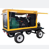 ভারী কাজের জন্য 100KW পাওয়ার আউটপুট ট্রেলার-মাউন্ট জেনারেটর